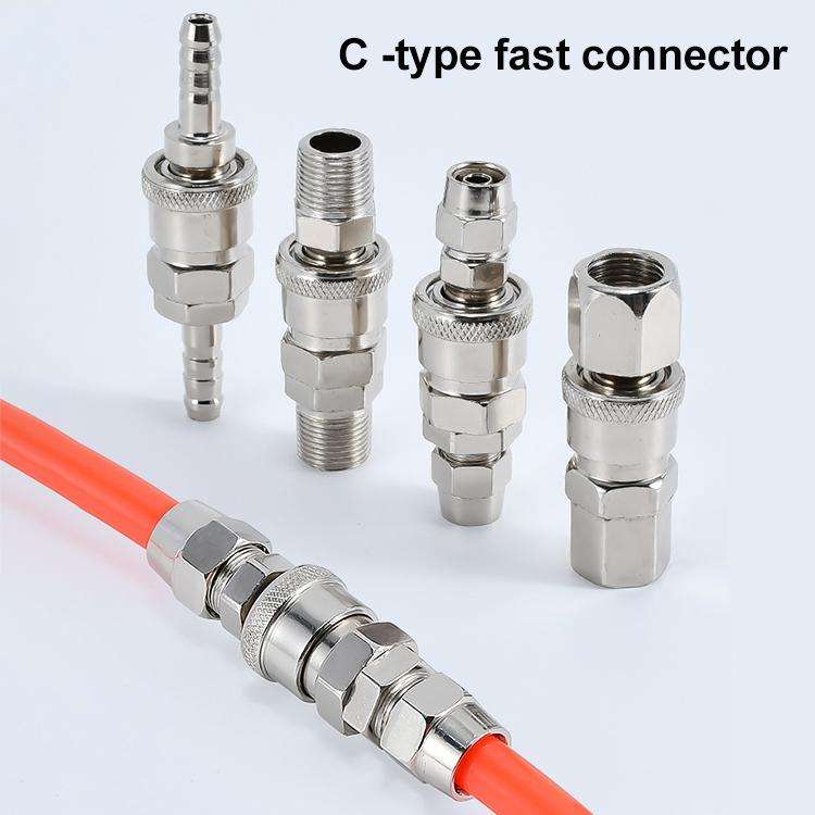 LAIZE SF-20 10pcs C-type Self-lock Air Tube Pneumatic Quick Fitting Connector