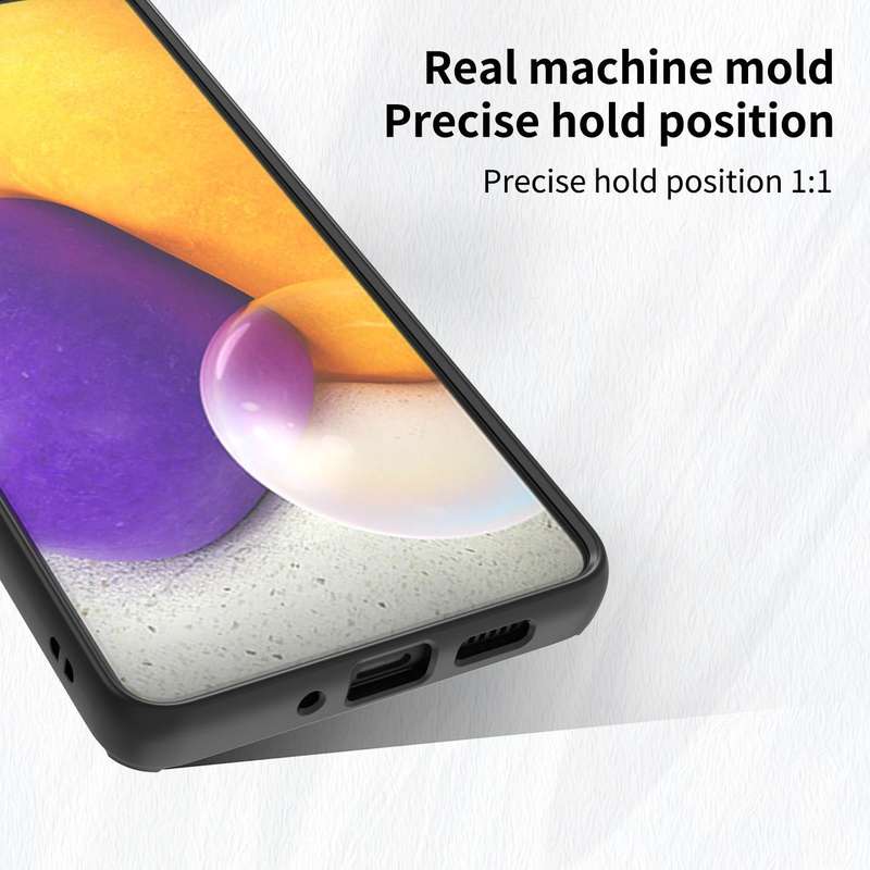 For Samsung Galaxy A73 5G Q Shadow I Ring Kickstand PC and TPU Hybrid Phone Case(Royal Blue)