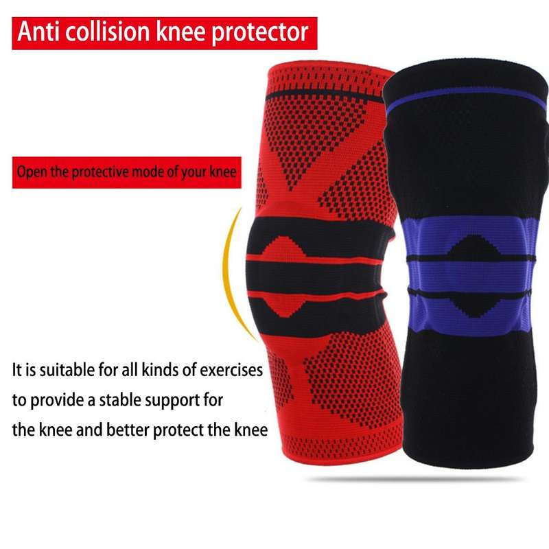 Outdoor Fitness Mountaineering Knit Protection Silicone Anti - collision Spring Support Sports Kn...