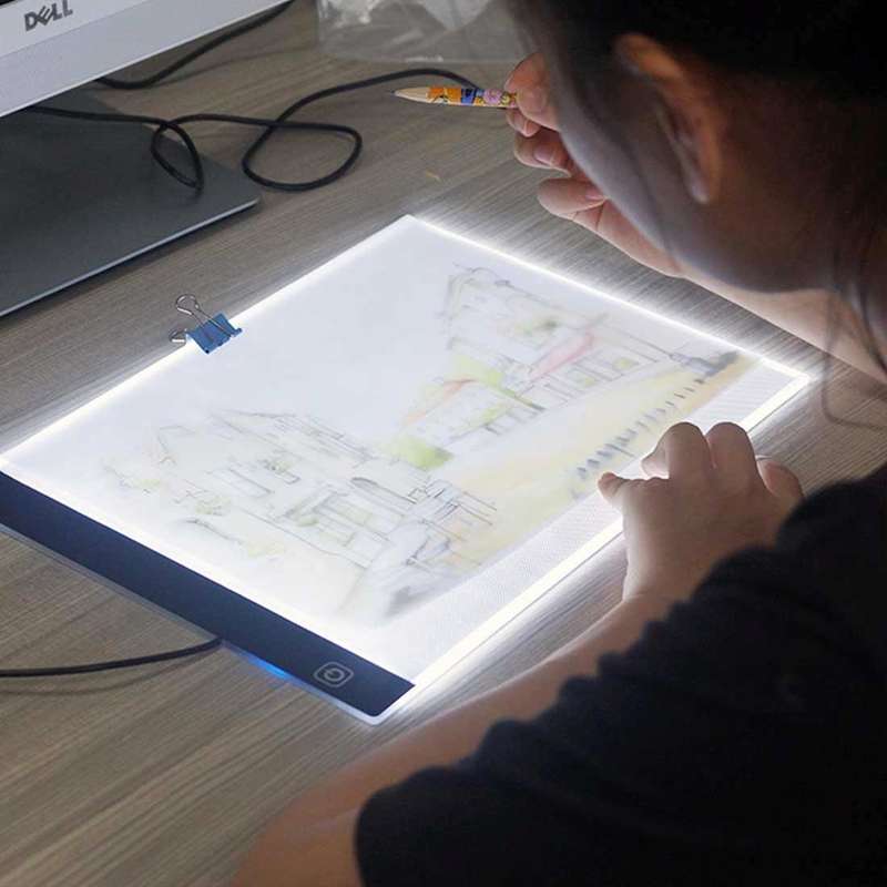 5W 3.5mm Ultra-thin USB A4 Paper LED Copy Pad Dimmable Digital Board Copy Desk Art Drawing Tracin...