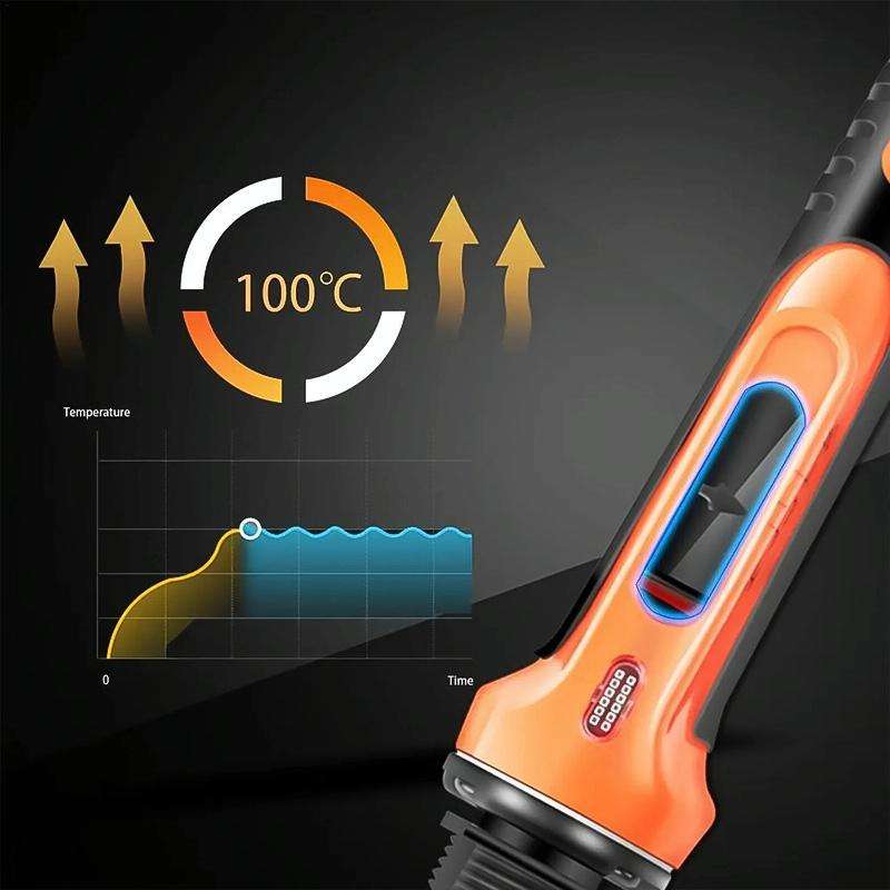 100W Electric Soldering Iron Plastic Welding Machine Car Bumper Repair Plier, EU Plug (Yellow)