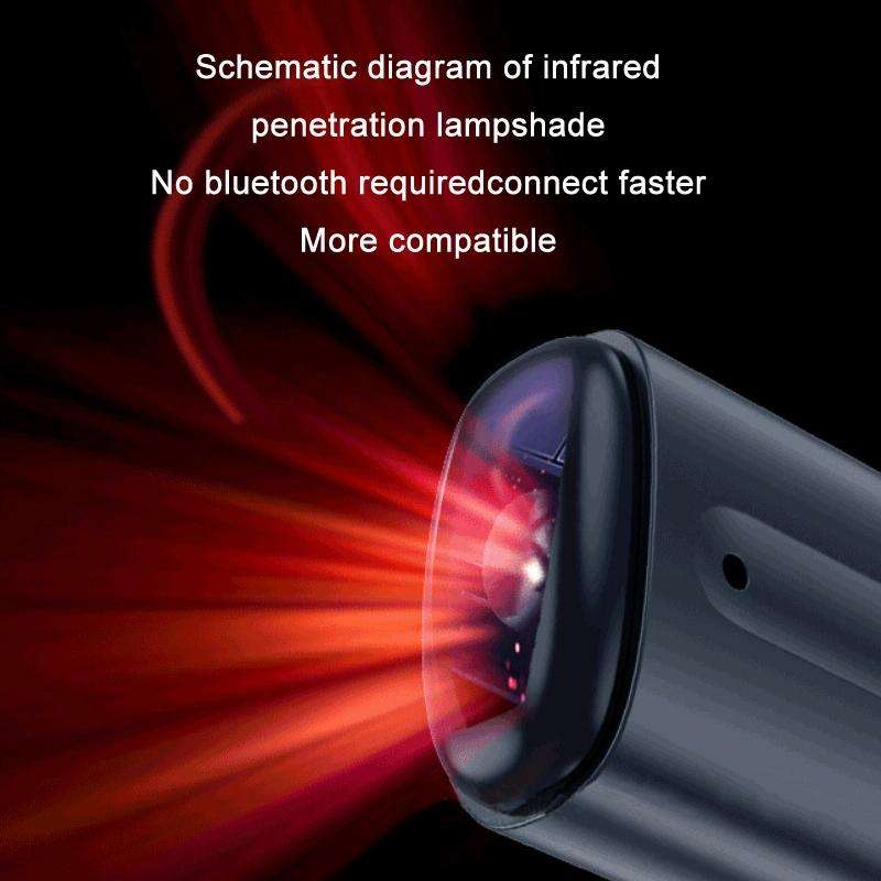 Ocrustar Capsule Mobile Phone Infrared Universal Remote Control, Color: Type-C (Silver)