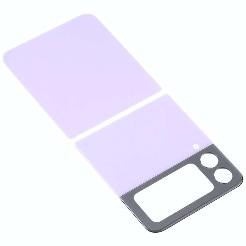 For Samsung Galaxy Z Flip3 5G SM-F711B Glass Battery Back Cover (Purple)