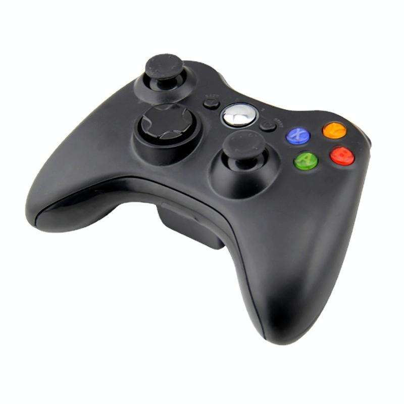 For Microsoft Xbox 360 / PC XB13 Dual Vibration Wireless 2.4G Gamepad With Receiver(Black)