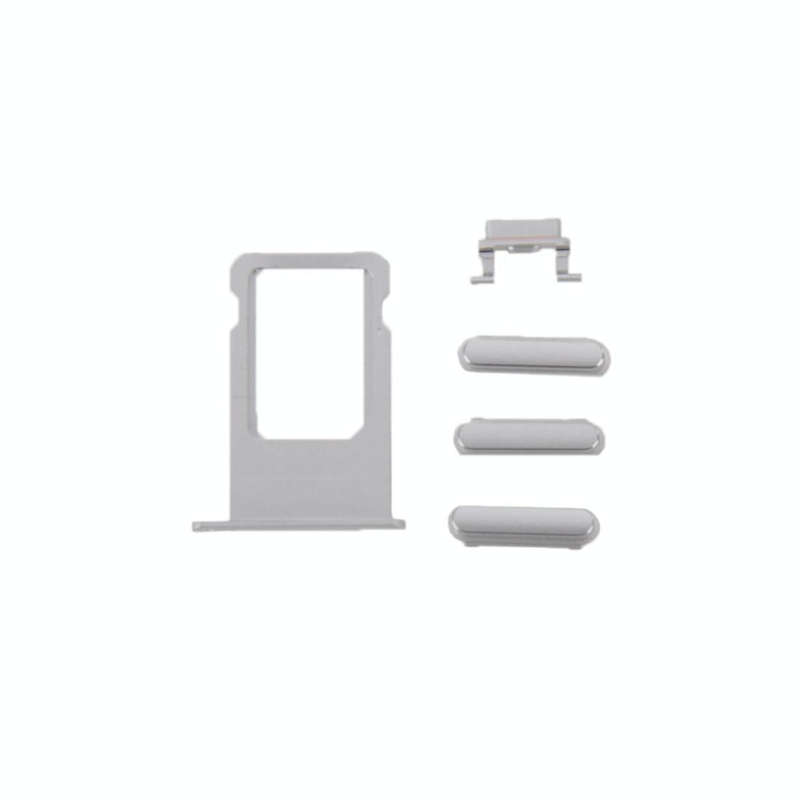 6 in 1 for iPhone 6 (Back Cover + Card Tray + Volume Control Key + Power Button + Mute Switch Vib...