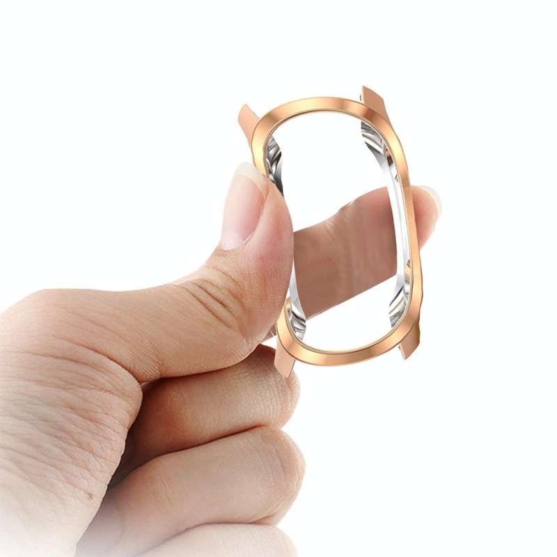 For Garmin Forerunner 245 TPU Electroplated Watch Case(Rose Gold)