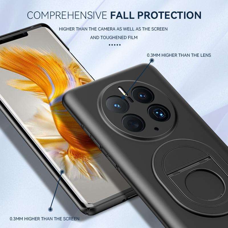 For Huawei Mate 50 Pro Magsafe Hidden Fold Holder Full Coverage Shockproof Phone Case(Grey)