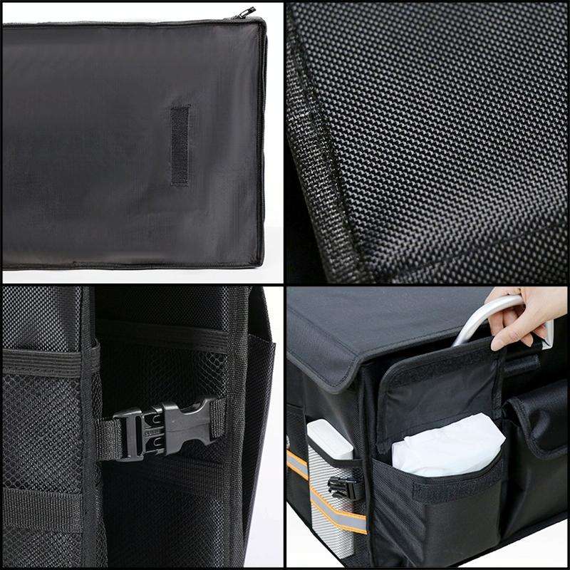 Car Trunk Foldable Storage Box, Capacity: 66L (Grey)