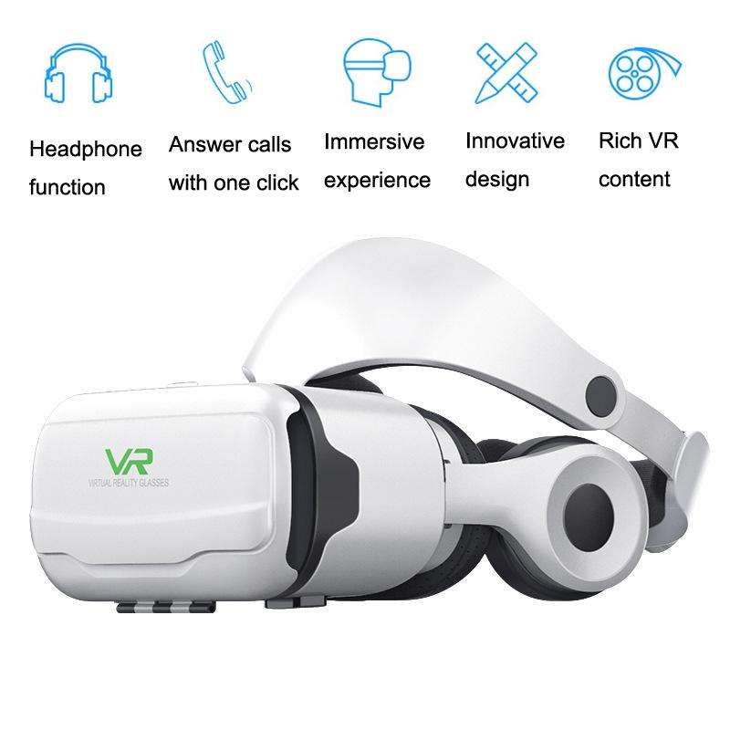 VR SHINECON G02EF+S6 Bluetooth Handle Mobile Phone 3D Virtual Reality VR Game Helmet Glasses With...