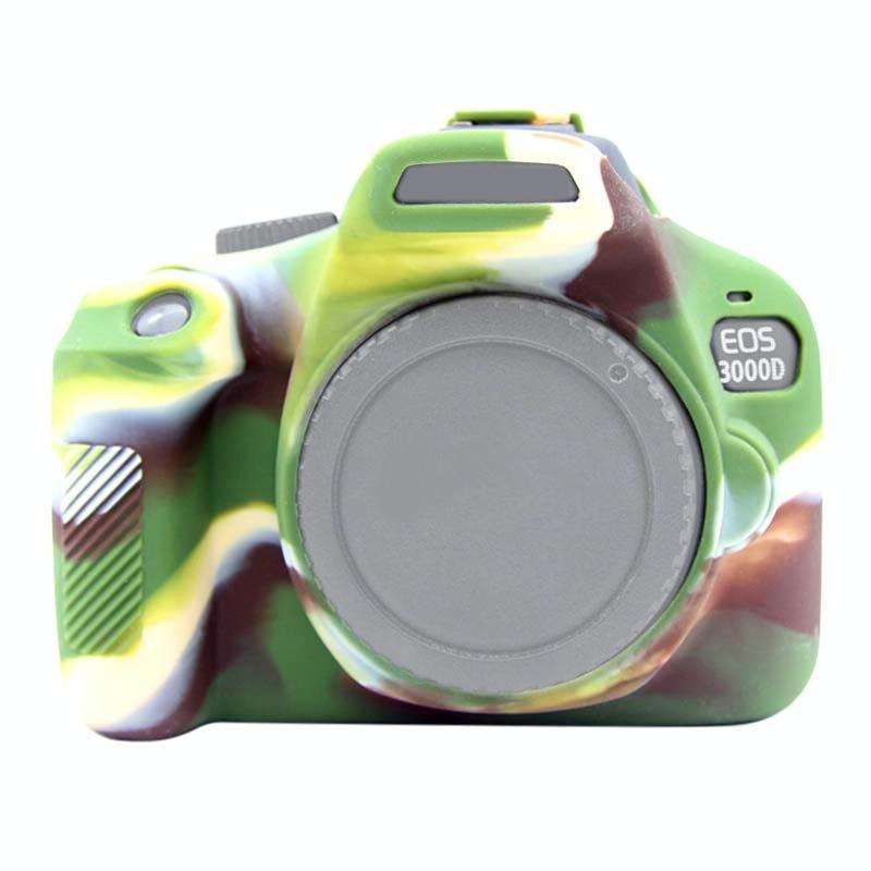 PULUZ Soft Silicone Protective Case for Canon EOS 3000D / 4000D(Camouflage)