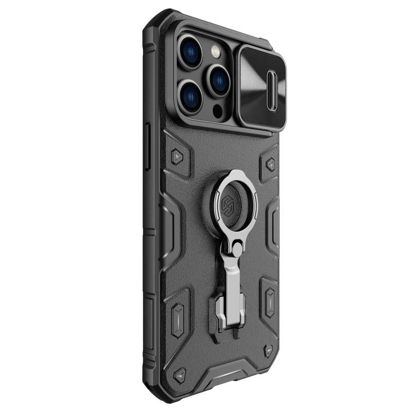 For iPhone 14 Pro Max NILLKIN CamShield Armor Pro Magnetic Phone Case(Black)