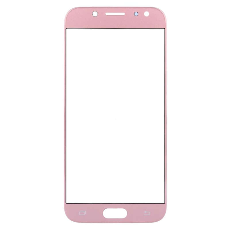 For Samsung Galaxy J7 (2017) / J730 10pcs Front Screen Outer Glass Lens (Rose Gold)