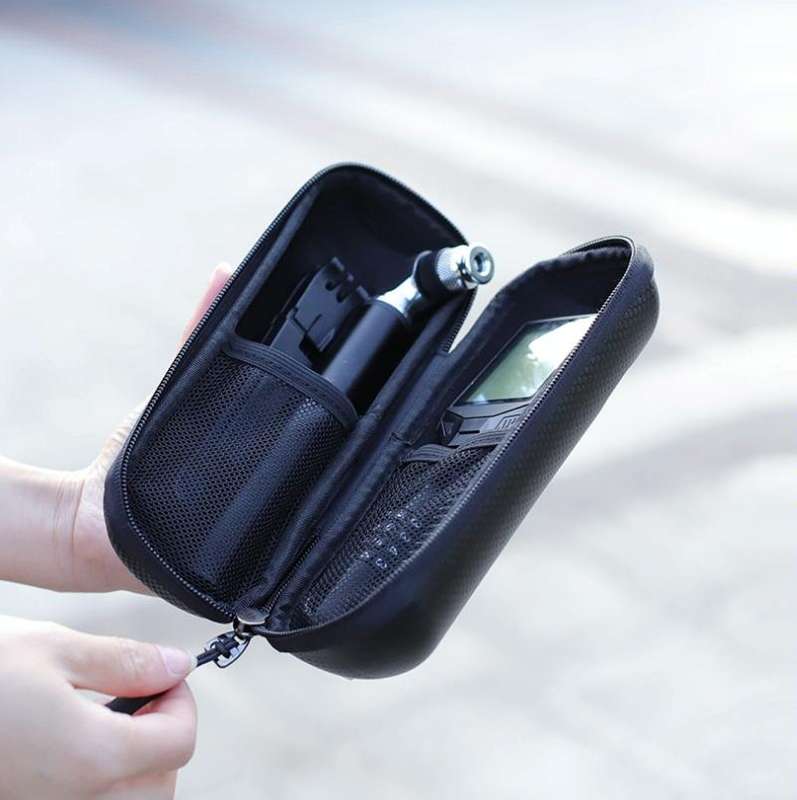 WEST BIKING 1.2L Bicycle EVA Hard Shell Water Bottle Bag With Bottle Cage(Rack+A Black Bag)