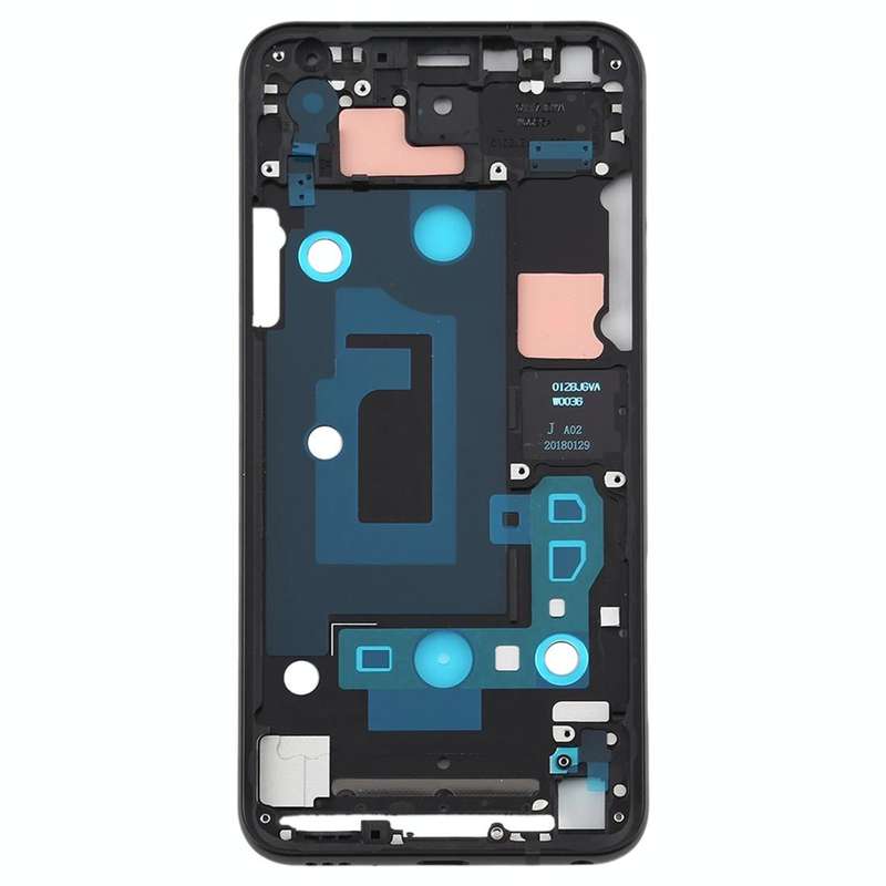Front Housing LCD Frame Bezel Plate for LG Q7 / Q610 / Q7 Plus / Q725 / Q720 / Q7A / Q7 Alpha(Black)