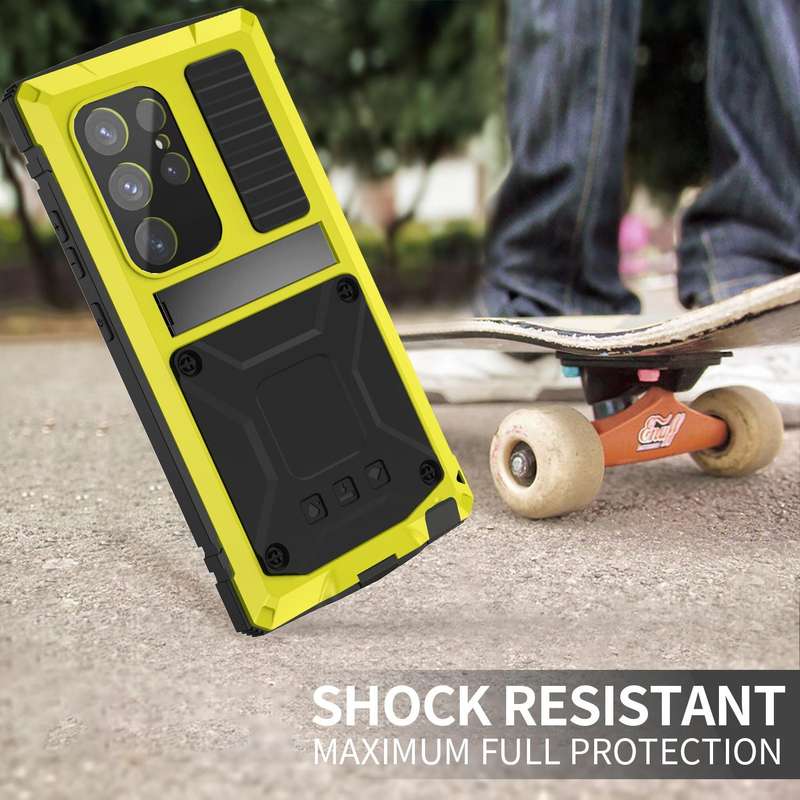 For Samsung Galaxy S24 Ultra 5G R-JUST Life Waterproof Dustproof Shockproof Phone Case(Yellow)