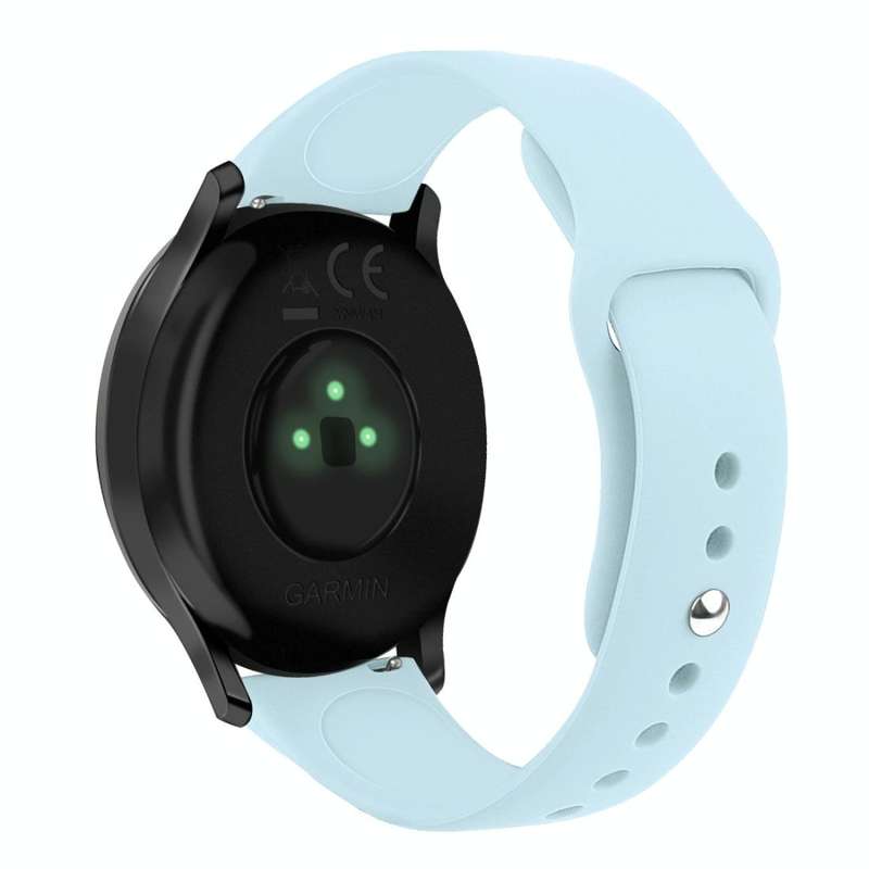 For Garmin Vivoactive 3 / Vivomove HR Solid Color Reverse Buckle Silicone Watch Band, Size: Large...