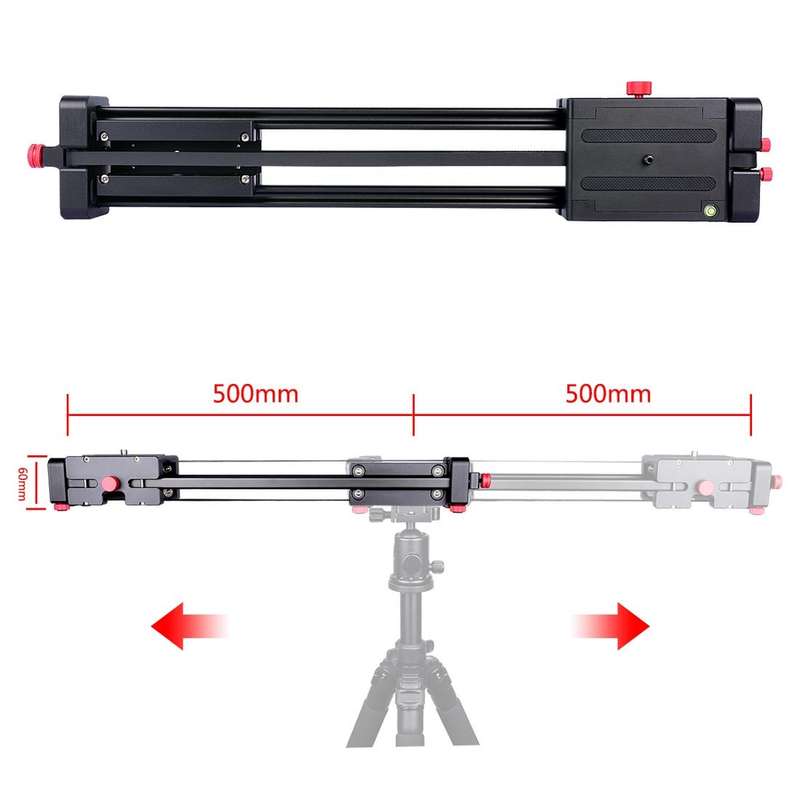 YELANGU YLG0109I 50cm / 100cm (Installs on Tripod) Slide Rail Track for DSLR / SLR Cameras / Vide...