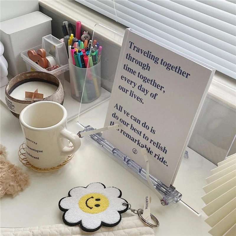 Acrylic Reading Rack Tablet Stand Desk Stand,Style: Short Type