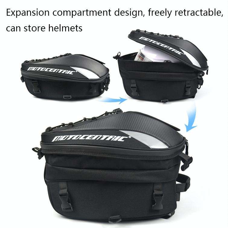 MOTOCENTRIC 11-MC-0102 Motorcycle Rear Seat Helmet Bag(Red)
