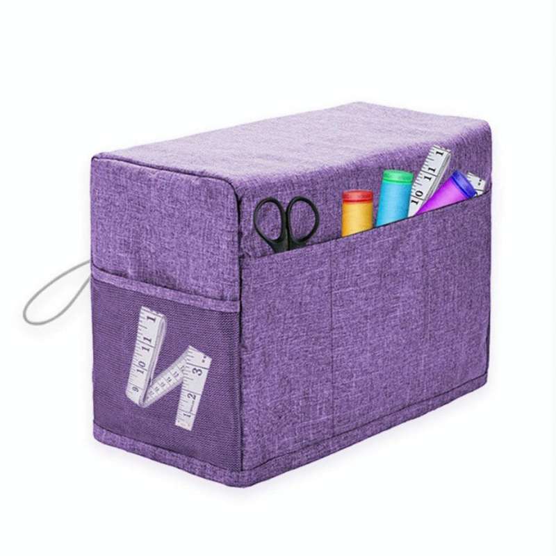 Household Sewing Dust Cover Sewing Tool Storage Bag(Purple)