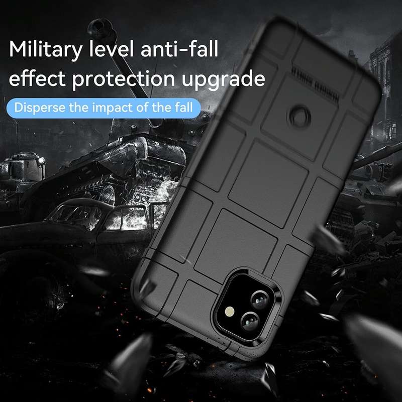 For Samsung Galaxy A04e Full Coverage Shockproof TPU Phone Case(Black)