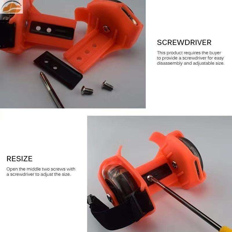 1 Pair Children Roller Skates Accessories Adjustable Three-color Luminous Wheel(Orange)