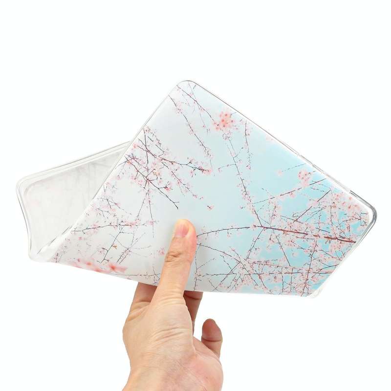 For Samsung Galaxy Tab A7 Lite 8.7 Painted TPU Tablet Case(Cherry Blossoms)
