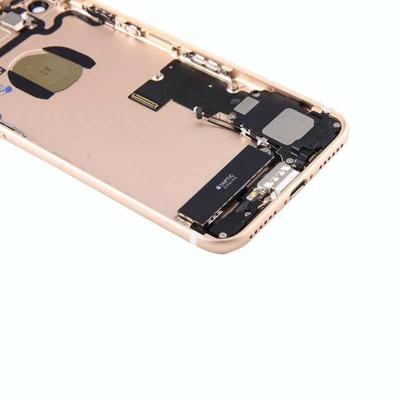Battery Back Cover Assembly with Card Tray for iPhone 7 (Gold)