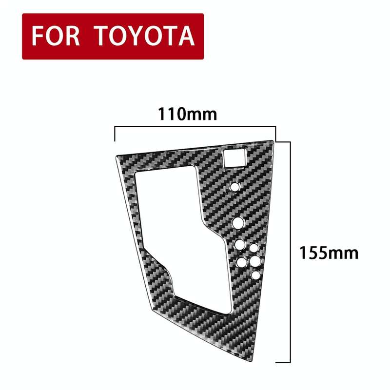 Car Carbon Fiber Gear Panel Decorative Sticker for Toyota Corolla / Levin 2014-2018, Right Drive ...