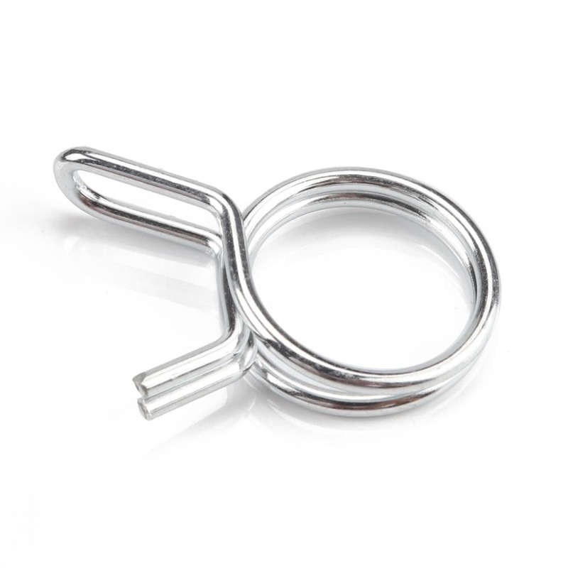 20 PCS Double Wire Spring Tube Clamp Water Pipe Clamps, Size: 9mm