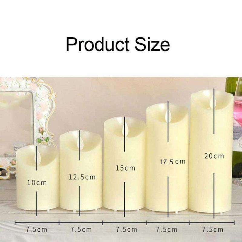 LED Electronic Candle Light Birthday Wedding Home Decoration Props Candle Holder, Battery Powered...