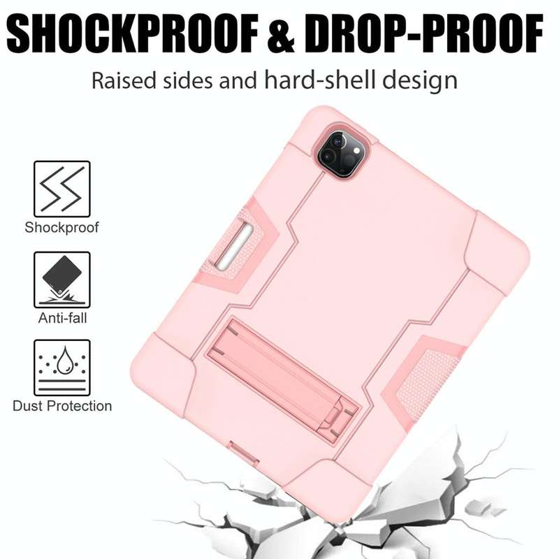 For iPad Pro 11 inch 2021 / 2020 Contrast Color Robot Shockproof Silicon + PC Protective Tablet C...