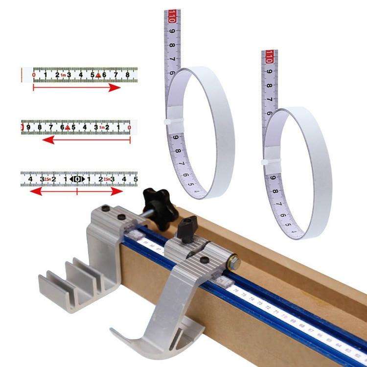 2m Sticky Scale Steel Ruler with Glue Scale Tape Measure Self-adhesive Ruler, Specification:Positive