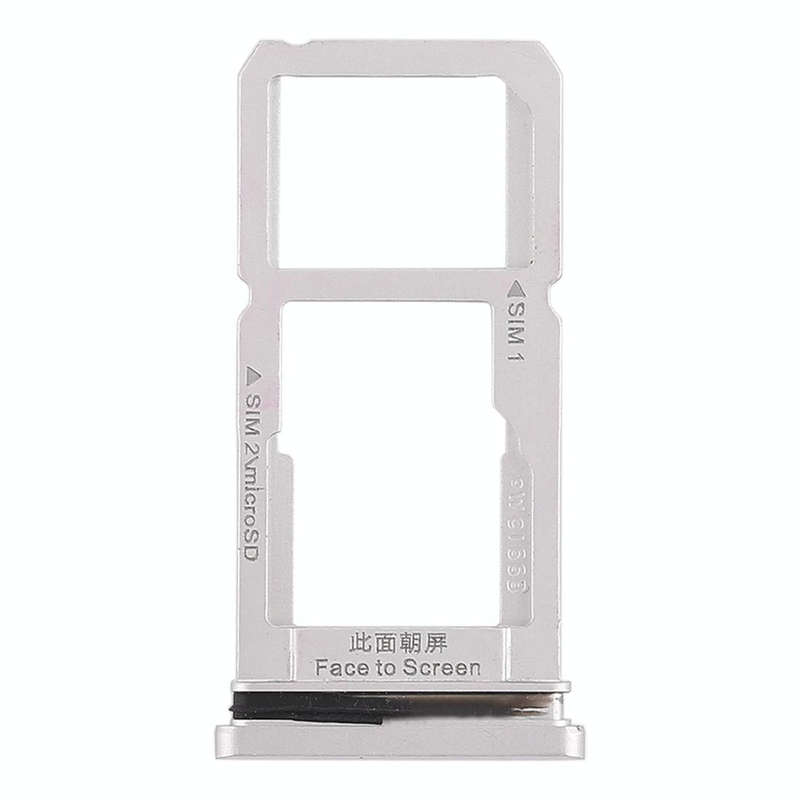 For OPPO R15 SIM Card Tray + SIM Card Tray / Micro SD Card Tray (Silver)