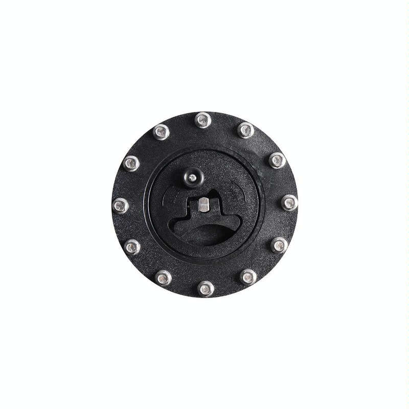 Car Modification Universal Fuel Cell Gas Tank Filler Cap with Nut(Black)