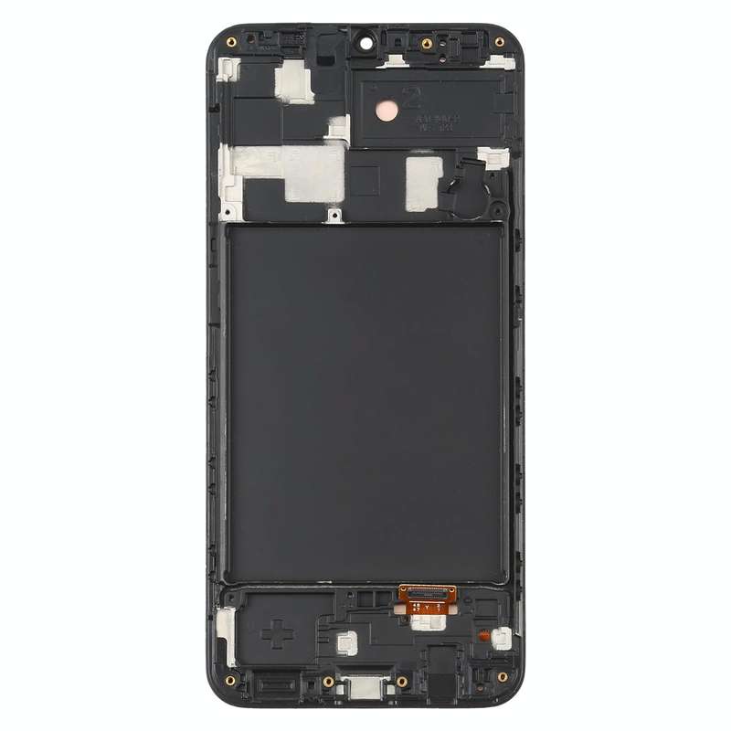 6.36 inch OLED LCD Screen for Samsung Galaxy A20 SM-A205 Digitizer Full Assembly with Frame (Black)