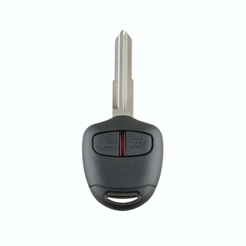 For MITSUBISHI 2 Buttons Intelligent Remote Control Car Key with 46 Chip & Battery & Left Slot, F...