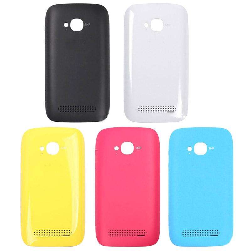 Original Housing Battery Back Cover + Side Button for Nokia 710(Yellow)