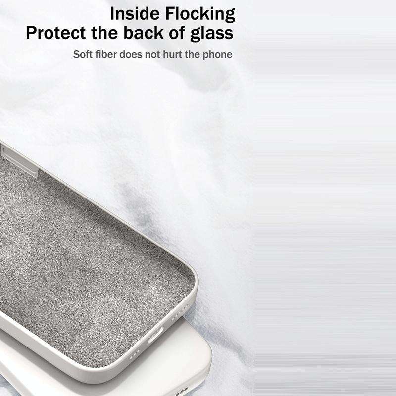 For Samsung Galaxy A12 5G Solid Color Imitation Liquid Silicone Straight Edge Dropproof Full Cove...