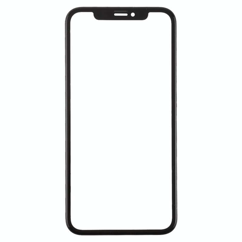 Front Screen Outer Glass Lens with Frame + OCA Optically Clear Adhesive for iPhone XR(Black)