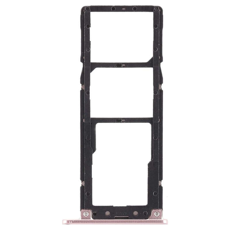 2 SIM Card Tray + Micro SD Card Tray for Asus Zenfone 4 Max ZC554KL(Rose Gold)