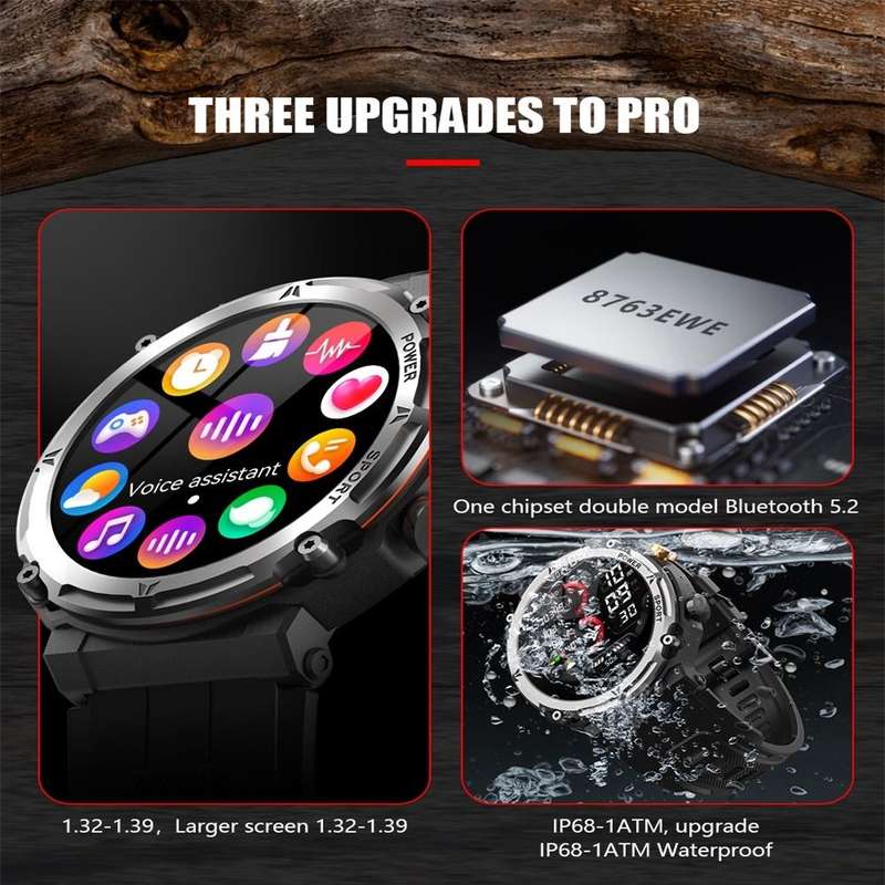 C21pro 1.39 inch Color Screen Smart Watch,Support Heart Rate / Blood Pressure / Blood Oxygen Moni...