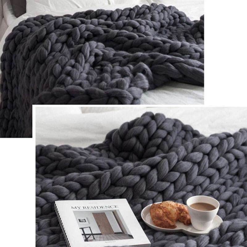 Fashion Handmade Polyester Blanket, Size:80X100cm(Yellow)