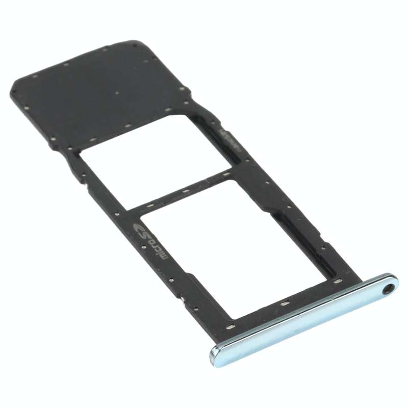 SIM Card Tray + Micro SD Card Tray for LG K61 LMQ630EAW, LM-Q630 (Blue)