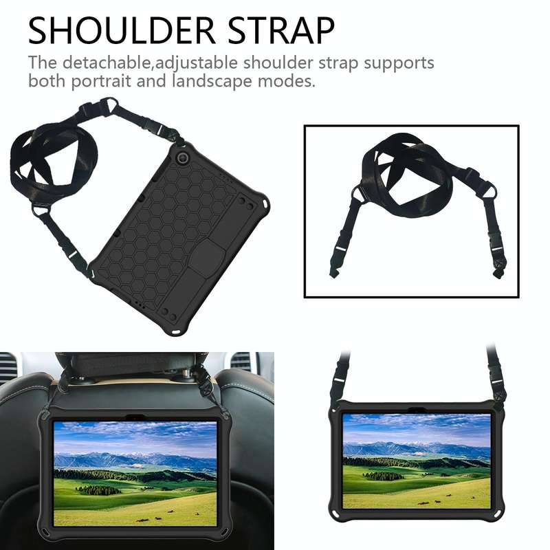 For Huawei MediaPad T10 9.7 / T10 10.1 Honeycomb Design EVA + PC Material Four Corner Anti Fallin...
