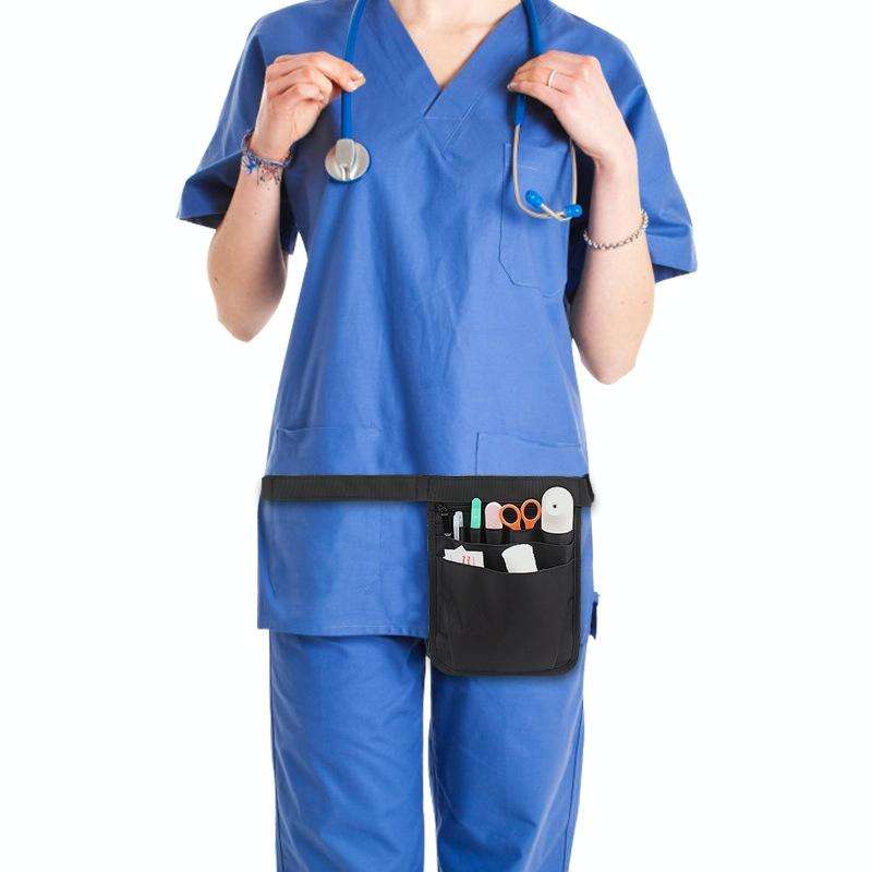 Nurse Tools Pockets Medical Staff Universal Storage Bag(Purple)