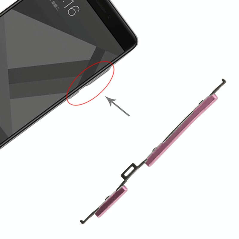 Power Button and Volume Control Button for Xiaomi Redmi Note 4X(Pink)