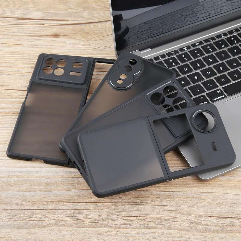 For Samsung Galaxy A15 Fine Pore Matte Black TPU + PC Phone Case