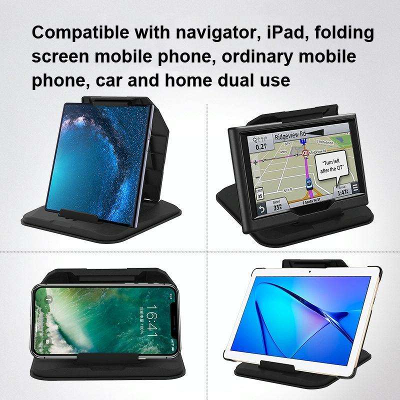 Car Sunshade Anti-Reflective Phone Tablet Holder Compatible with Folding Screen Phones(Matte Black)