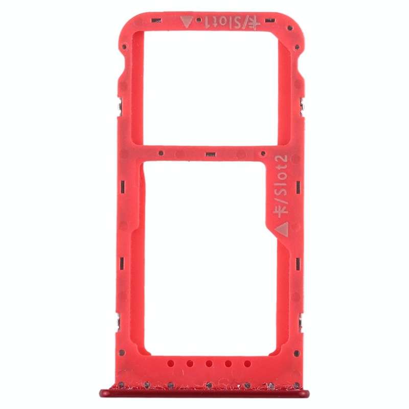 SIM Card Tray + SIM Card Tray / Micro SD Card Tray for Huawei Honor V9 Play (Red)